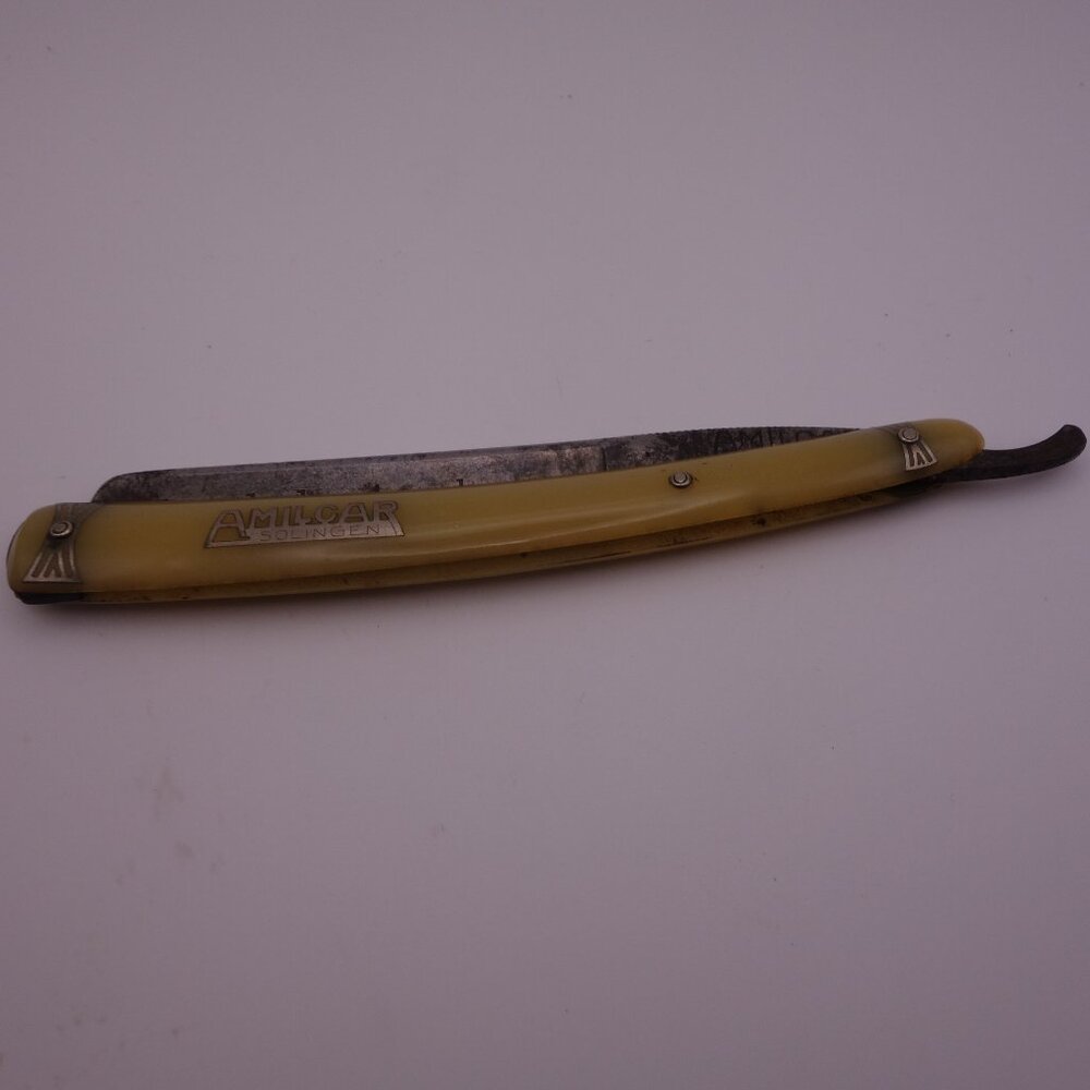 Vintage Amilcar Solingen Pour barbes tres dures Forge et Evide A Solingen Razor